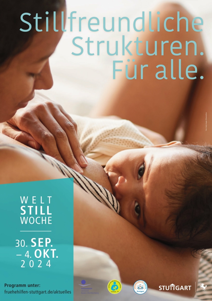 Plakat zur Weltstillwoche mit Rahmendaten