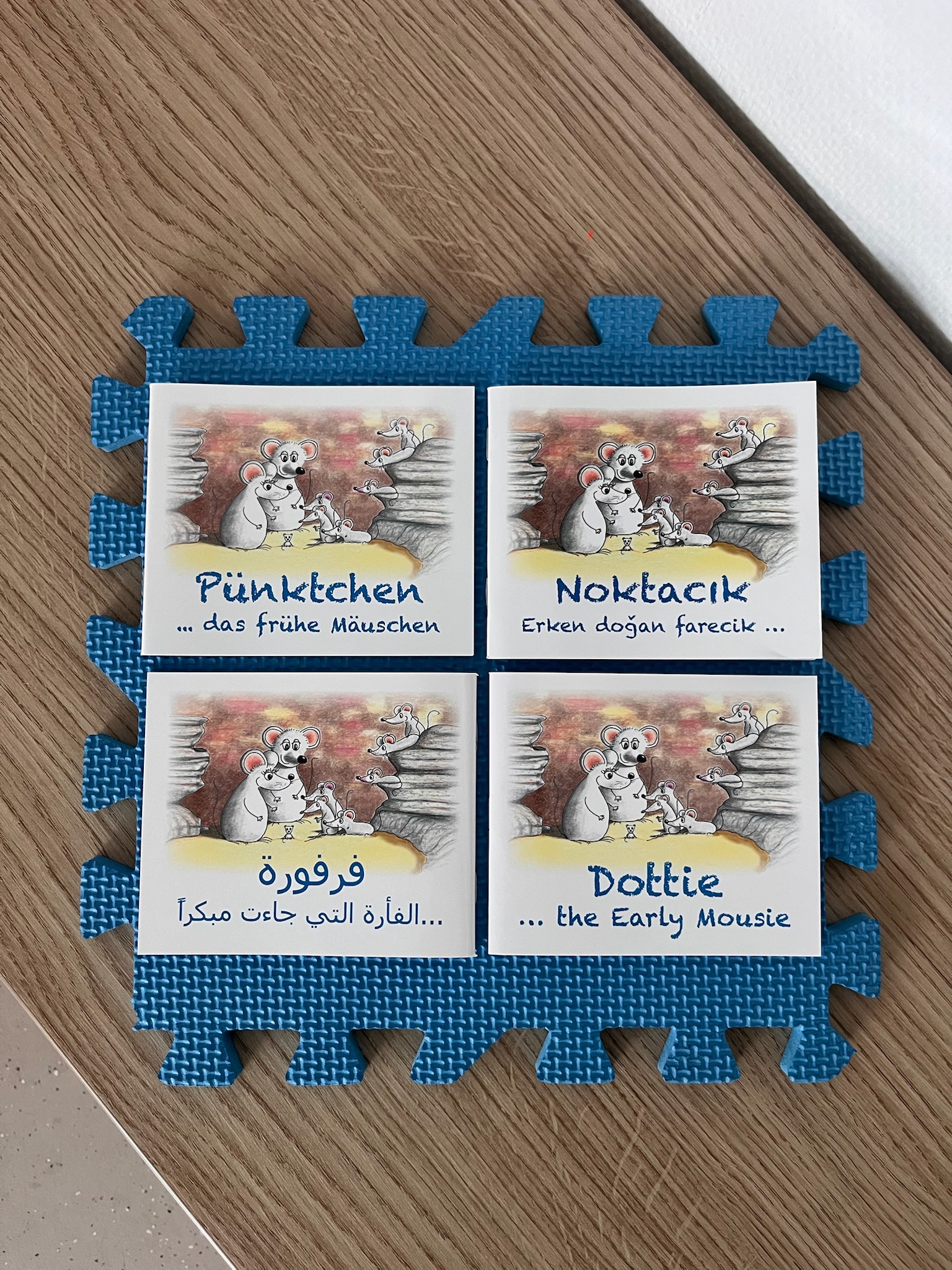 Pünktchenbücher in unterschiedlichen Sprachen